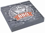Kinder party - AMSCAN 9901859 BBQ Party serwetki, wielokolorowa, 33 x 33 cm - miniaturka - grafika 1
