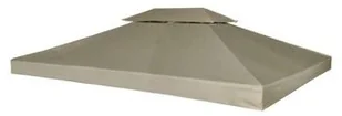 vidaXL Zadaszenie altany ogrodowej, 310 g/m, beżowe, 3x4 m - Altany ogrodowe - miniaturka - grafika 9