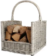 Miski i półmiski - Esschert Design Esschert Design Kosz na drewno opałowe, MW42, szary MW42 - miniaturka - grafika 1