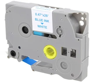 Brother Zamiennik taśmy TZE-233 12mm biała/niebieski - Etykiety do drukarek - miniaturka - grafika 2