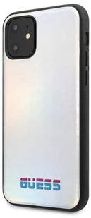 Guess Iridescent Etui iPhone 11 Silver 10_15108 - Etui i futerały do telefonów - miniaturka - grafika 3