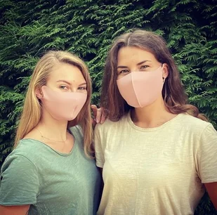 FDTwelve Maska ochronna na twarz maseczka wielorazowa liliowy róż - Urządzenia medyczne - miniaturka - grafika 3