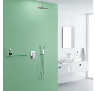 Excellent Excellent Slim Deszczownica prostokątna 20x30 cm chrom AREX.3062CR - Deszczownice - miniaturka - grafika 4