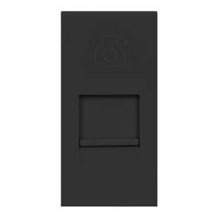 NOEN RJ11, gniazdo modułowe 22,5x45mm telefoniczne RJ11, czarne OR-GM-9010/B/RJ11 - Listwy zasilające NOEN RJ11, gniazdo modułowe 22,5x45mm telefoniczne RJ11, czarne OR-GM-9010/B/RJ11 - Listwy zasilające - miniaturka - grafika 1