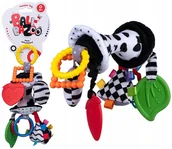 Gryzaki dla dzieci - Dumel Balibazoo Twister Grzechotka Gryzak Kontrast - miniaturka - grafika 1