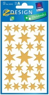 Avery Zweckform 52252 naklejka naklejki na Boże Narodzenie, gwiazdy (tłoczona folia), 54 52252 - Ozdoby bożonarodzeniowe - miniaturka - grafika 2
