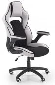 Fotele gamingowe - HALMAR Fotel gamingowy obrotowy SONIC  czarny / szary - miniaturka - grafika 1