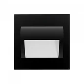 Oprawy, klosze i abażury - Orno DRACO LED NEW 1,5W, oprawa schodowa podtynkowa, 12VDC, 30lm, 3000K, czarny, innowacyjny sposób montażu - miniaturka - grafika 1