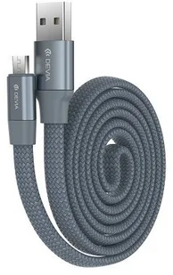 Devia Kabel USB-microUSB Ring Y1 szary 0,8m - Kable USB - miniaturka - grafika 5