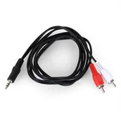 Kable - Elektronik-Star Kabel mini jack 3,5mm) RCA cinch) np do podłączenia PC 1310085 - miniaturka - grafika 1