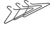 Wieszaki i stojaki - AJ Produkty Wieszak TRIANGEL, 3 szt., czarny - miniaturka - grafika 1