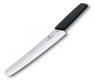 Victorinox Nóż do chleba i ciast ostrze ząbkowane 22 cm czarny 6.9073.22WB - Noże kuchenne - miniaturka - grafika 2