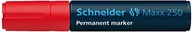 Markery permanentne - Schneider piśmiennicze Permanent Marker Maxx 250, 2 + 7 MM, niebieski, wielokrotnego napełniania, 1er Blister, czerwony 125002 - miniaturka - grafika 1