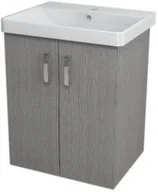 Szafki łazienkowe - Sapho THEIA szafka umywalkowa 56,4x70x43,5cm, 2 drzwiczek, dąb srebrny TH063 - miniaturka - grafika 1
