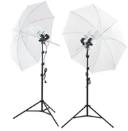 Inne akcesoria studyjne - CineGEN 2 lampy parasolkowe światła ciągłego 84cm 4x65W Softlight CGO233602S - miniaturka - grafika 1