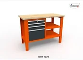 Stoły warsztatowe - Malow Stół narzędziowy SWT 12/09 "DWÓJKA" warsztat metalowy na klucz SWT12/09 - miniaturka - grafika 1
