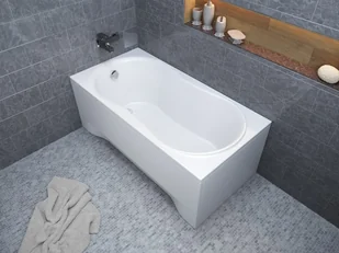 Polimat Wanna prostokątna 170x75 Gracja czarna obudowa + Syfon 00013, 00858, 00860 - Wanny - miniaturka - grafika 5