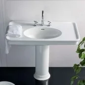 Postumenty i półpostumenty do umywalek - Hatria Dolcevita Postument biały Y0EK - miniaturka - grafika 1
