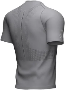 Compressport Koszulka biegowa TRAIL HALF-ZIP FITTED SS TOP szara - Koszulki sportowe męskie - miniaturka - grafika 4