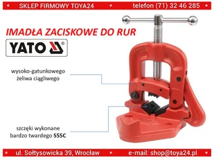 Yato Imadło zaciskowe klucz do rur 90mm 3 YT-6512 - Imadła i ściski - miniaturka - grafika 3