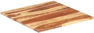 vidaXL Blat stołu, lite drewno sheesham, 25-27 mm, 70x70 cm vidaXL - Blaty meblowe i parapety okienne - miniaturka - grafika 8