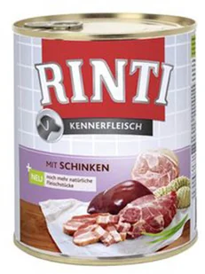 Rinti Kennerfleisch Schinken Pies - Szynka Puszka 800G - Mokra karma dla psów - miniaturka - grafika 2