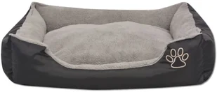 Vidaxl Legowisko dla psa z poduszką, rozmiar L, czarne - Legowiska dla psów - miniaturka - grafika 3