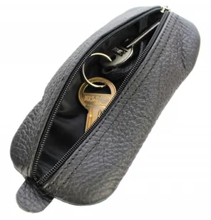 ELKOR (PL) Etui Na Klucze Kluczówka ELKOR Duża Bombata Dwa Zamki Skóra Naturalna - Etui na klucze - miniaturka - grafika 3