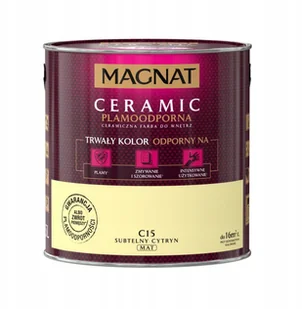 Magnat CERAMIC 2.5L - ceramiczna farba do wnętrz - C15 Subtelny cytryn - Farby wewnętrzne - miniaturka - grafika 2