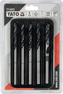 Yato KOMPLET WIERTEŁ DO METALU 5SZT 10-15MM - Wiertła Yato KOMPLET WIERTEŁ DO METALU 5SZT 10-15MM - Wiertła - miniaturka - grafika 3