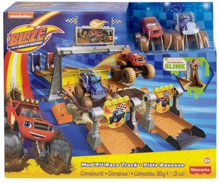 Fisher Price Blaze zestaw Wyścig w błocie GVG53 - Tory, garaże, parkingi - miniaturka - grafika 13