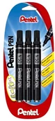 Markery permanentne - Pentel Marker Permanent stożkowej koronka, czarny N50 - miniaturka - grafika 1