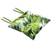 Poduszki na krzesła - Domarex Poduszka na krzesło Silla Tropical zielona 40 x 40 x 8 cm - miniaturka - grafika 1
