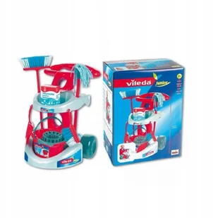 Klein VILEDA wózek z akcesoriami do sprzątania 6721 - Zabawki AGD - miniaturka - grafika 3