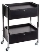 Meble kosmetyczne - Beauty System Szafka kosmetyczna BD-6004 czarna BD-6004/BLACK - miniaturka - grafika 1