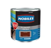 Farby do metalu - Akzo Nobel Farba do metalu i drewna Ftalonal brązowy 0,25L NOBILES AADSGH - miniaturka - grafika 1