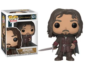 FunKo Pop. Movies: The Lord of the Rings  Aragorn Vinyl Figure, STANDARD, brązowy 13565 - Gadżety na imprezę - miniaturka - grafika 2