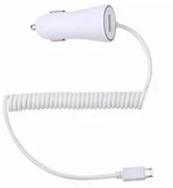 Ładowarki samochodowe - Shot Case Kabel do ładowarki samochodowej Micro-USB do telefonu Nokia 3.2 Android smartfon uniwersalny port USB (BLAN - miniaturka - grafika 1