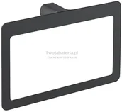 Wieszaki łazienkowe - Gedy Pirenei wieszak na ręcznik ring czarny PI70CZAR - miniaturka - grafika 1