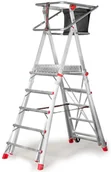 Drabiny - Faraone Drabina magazynowa teleskopowa Pls 5 4,18 - miniaturka - grafika 1