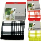 Ściereczki, gąbki, czyściki - ŚCIERECZKI KUCHENNE z mikrofibry 40x40 2szt kratka - miniaturka - grafika 1