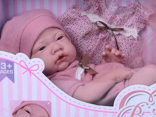 Duża Lalka Jak Żywa Niemowlak Bobas Ubranka 0408 - Lalki dla dziewczynek - miniaturka - grafika 3