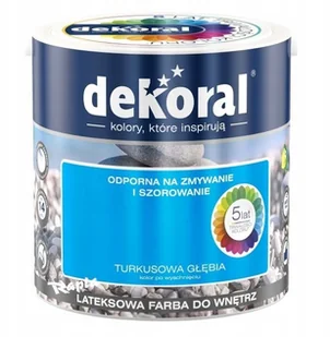 Dekoral Farba wewn$69trzna do ścian AKRYLIT W 2,5 l Turkusowa g$70$71bia - Farby wewnętrzne Dekoral Farba wewn$69trzna do ścian AKRYLIT W 2,5 l Turkusowa g$70$71bia - Farby wewnętrzne - miniaturka - grafika 2