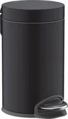 Akcesoria łazienkowe - Hansgrohe 41775670 AddStoris Pojemnik na śmieci czarny matowy - miniaturka - grafika 1