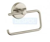 Stojaki i wieszaki na papier toaletowy - Hansgrohe Uchwyt na papier toaletowy E/S bez osłony - nikiel szczotkowany 40526820 - miniaturka - grafika 1