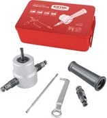 Akcesoria do elektronarzędzi - EXTOL Premium Przecinarka do blachy na wiertarkę nożyce do blachy przystawka do wierteł Premium - miniaturka - grafika 1