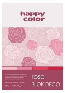 GDD Blok A5/20K Deco Rose 170g HAPPY COLOR - Artykuły biurowe - miniaturka - grafika 4