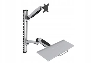 Digitus Ramię naścienne pojedyncze 1xLCD + klawiatura max 27" i 8kg uchylno-obrotowe 360° PIVOT AKDGAVM00150 - Inne akcesoria audio-wideo - miniaturka - grafika 2