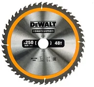 Tarcze do pił - Dewalt DeWALT dt1957 250 X 30 MM X 48T konstrukcji ostrze do piły tarczowej  żółty DT1957-QZ - miniaturka - grafika 1