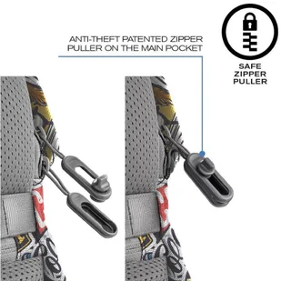 XD Design Plecak antykradzieżowy miejski XD Design Bobby Soft Art Art - graffiti P705.868 - Plecaki - miniaturka - grafika 17